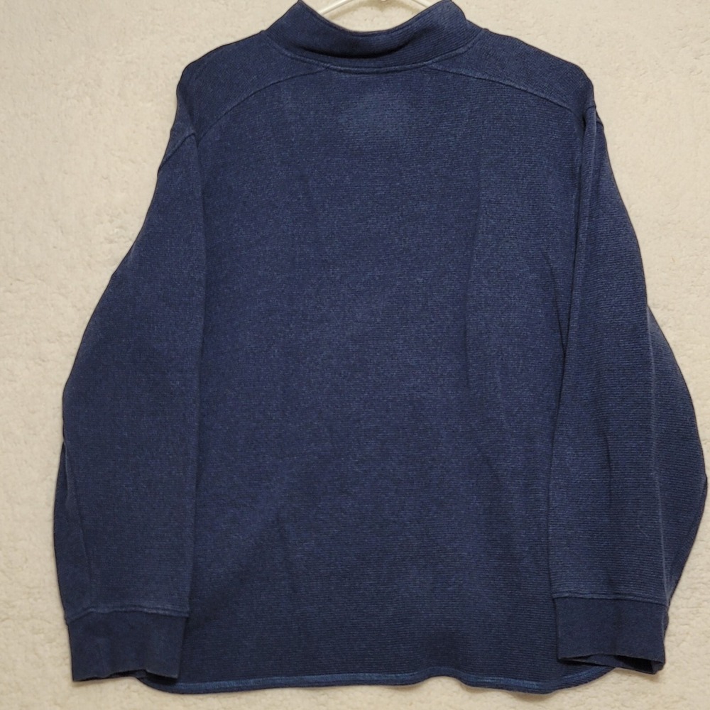 Robert Graham Mens Sweater Sz 2XL Blue 1/4 Zip Up Jacket Classic Fit - Picture 4 of 11